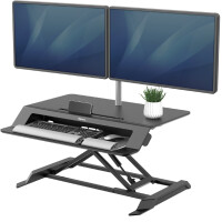 Fellowes Doppel-Monitorarm Lotus, silber