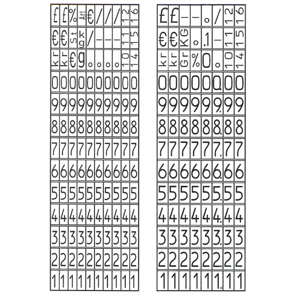 AVERY Zweckform Farbrolle für Preisauszeichner PL1 8