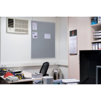 FRANKEN Textiltafel X-tra!Line, 900 x 600 mm, grau