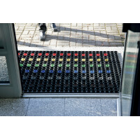 miltex Reinigungsborsten für Ringgummimatte, grau