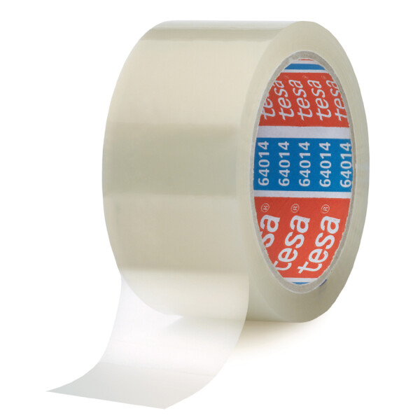tesa Verpackungsklebeband 64014, 50 mm x 66 m, braun