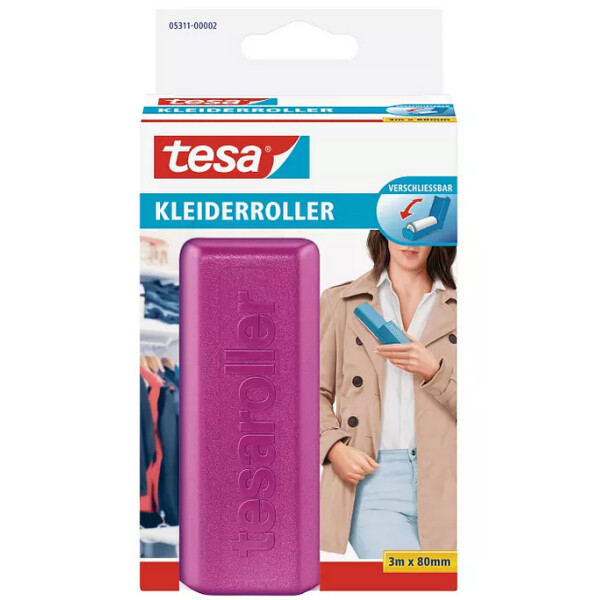 tesa Nachf&uuml;llpackung f&uuml;r Fussel-Roller, 3 m x 80 mm