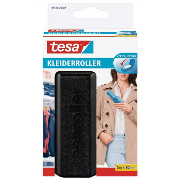 tesa Nachf&uuml;llpackung f&uuml;r Fussel-Roller, 3 m x 80 mm