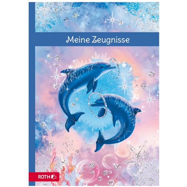 ROTH Zeugnismappe "Delfine", mit Design und Effekt