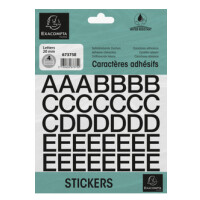 EXACOMPTA Selbstklebebuchstaben A-Z, 60 mm, schwarz