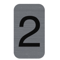 EXACOMPTA Selbstklebeschild Zahl "6", 25 x 44 mm