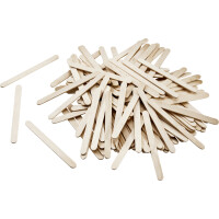 folia Holzstäbchen "Pastell", Länge: 114 mm, Pastellfarben