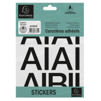 EXACOMPTA Selbstklebebuchstaben A-Z, 50 mm, schwarz