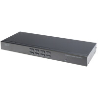 DIGITUS KVM Combo Switch USB PS 2, 8-fach, schwarz