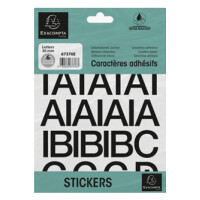 EXACOMPTA Selbstklebebuchstaben A-Z, 30 mm, schwarz