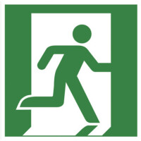 EXACOMPTA Hinweisschild "Evakuierung rechts"