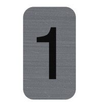 EXACOMPTA Selbstklebeschild Zahl "0", 25 x 44 mm
