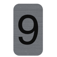 EXACOMPTA Selbstklebeschild Zahl "0", 25 x 44 mm