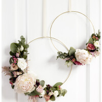 folia Deko-Ringe Metall, 250 mm und 300 mm, weiß