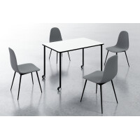 PAPERFLOW Mobiler Tisch FLEX OFFICE, rechteckig, schwarz