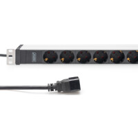 DIGITUS 19" Steckdosenleiste, 8-fach, 1 HE