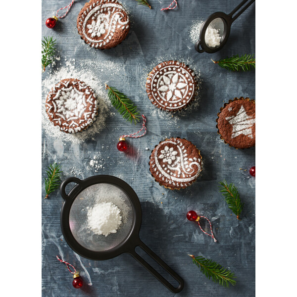 GastroMax Küchensieb, feinmaschig, Durchm.: 80 mm, schwarz