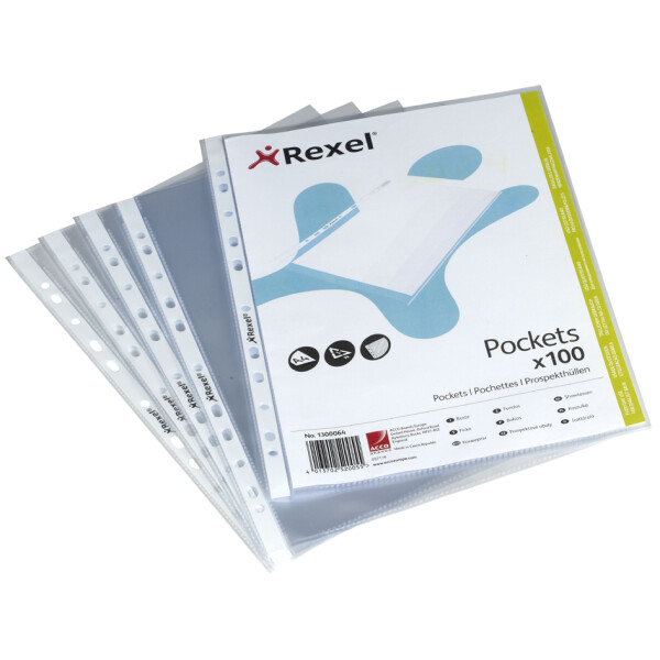 REXEL Prospekth&uuml;lle Top Quality, A4, PP, glasklar, 0,08 mm