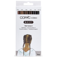 COPIC Marker ciao, 5+1 Set "Hair Tones 2"