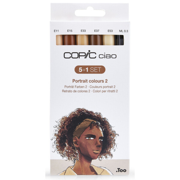 COPIC Marker ciao, 5+1 Set "Portrait 2"