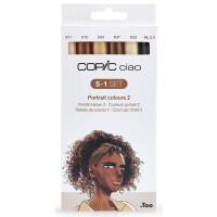 COPIC Marker ciao, 5+1 Set "Portrait 2"