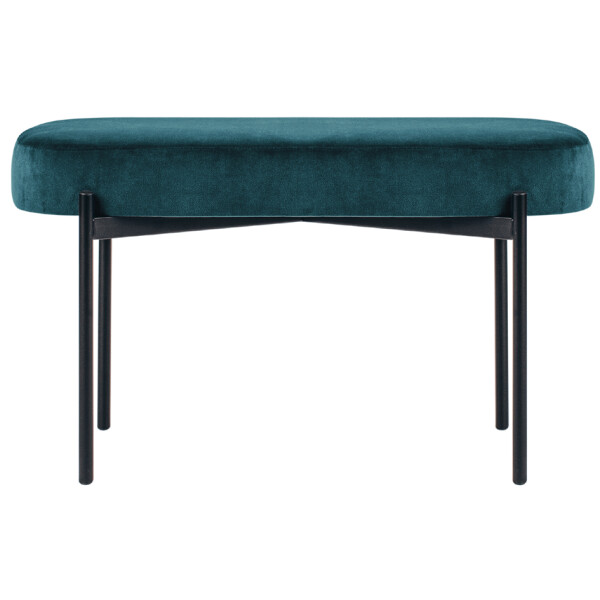 PAPERFLOW Sitzbank GAIA, Größe M, Samtbezug, grau