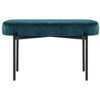 PAPERFLOW Sitzbank GAIA, Größe M, Samtbezug, grau