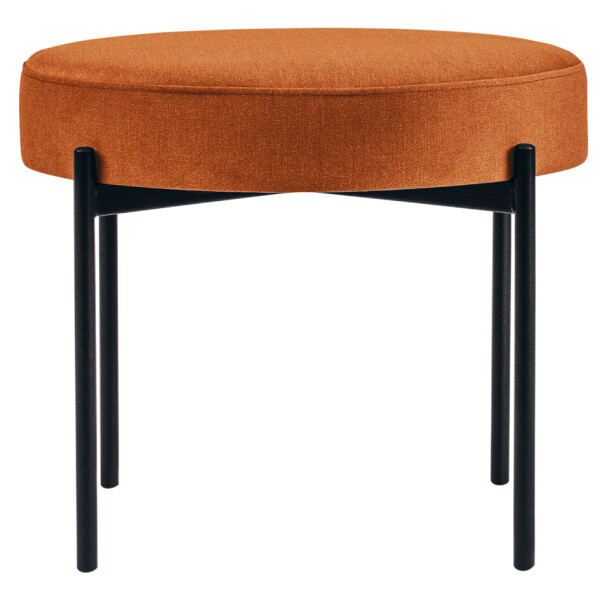 PAPERFLOW Hocker GAIA, rund, Stoffbezug, safran