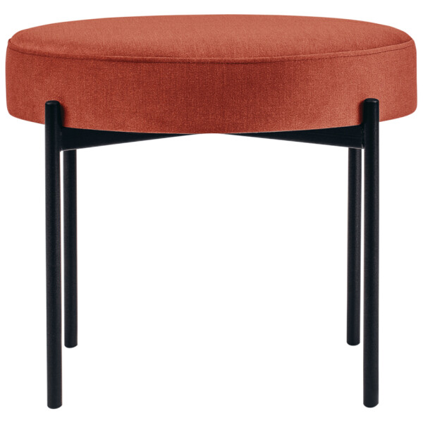 PAPERFLOW Hocker GAIA, rund, Stoffbezug, safran