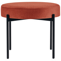 PAPERFLOW Hocker GAIA, rund, Stoffbezug, safran