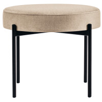 PAPERFLOW Hocker GAIA, rund, Stoffbezug, safran