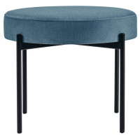 PAPERFLOW Hocker GAIA, rund, Stoffbezug, safran