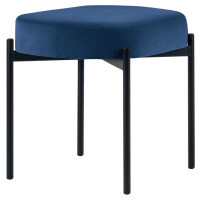 PAPERFLOW Sitzbank GAIA, Größe S, Samtbezug, blau