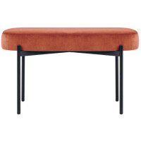 PAPERFLOW Sitzbank GAIA, Größe M, Samtbezug, rost