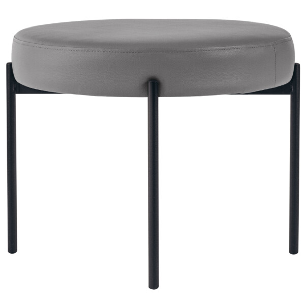 PAPERFLOW Hocker GAIA, rund, Kunstlederbezug, grün