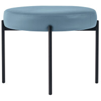 PAPERFLOW Hocker GAIA, rund, Kunstlederbezug, grün