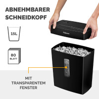 Fellowes Aktenvernichter Powershred P-42C, schwarz