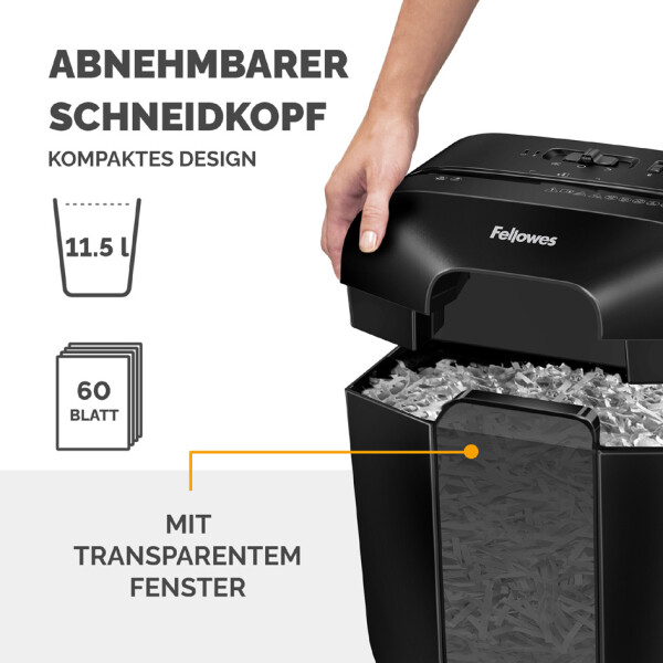 Fellowes Aktenvernichter Powershred LX25, schwarz