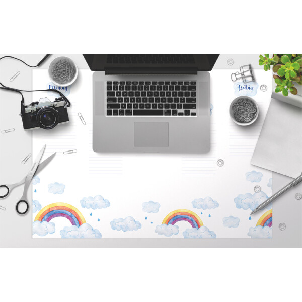 RNK Verlag Papier-Schreibunterlage "Rainbow", blanko