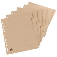 Oxford Karton-Register TOUAREG, blanko, DIN A4, 10-teilig