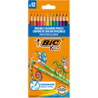 BIC KIDS Buntstift EVOLUTION ILLUSION, radierbar, 12er Etui