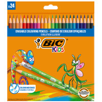 BIC KIDS Buntstift EVOLUTION ILLUSION, radierbar, 24er Etui
