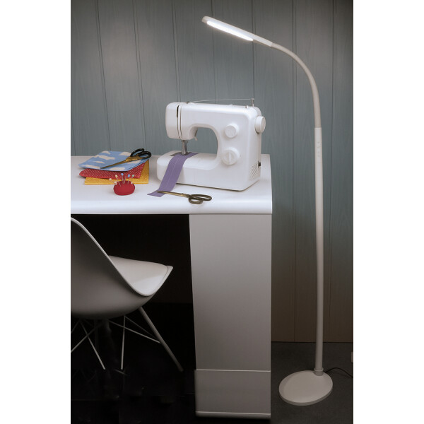 KLEIBER LED-Stehleuchte, 4 Lichtfarben, weiß