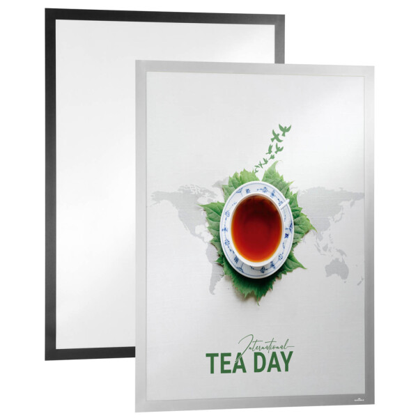 DURABLE Info-Rahmen DURAFRAME POSTER 500 x 700 mm, silber