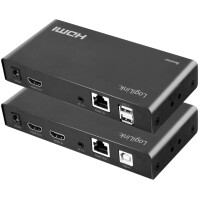 LogiLink HDMI Extender Set über LAN KVM 2xUSB-A...