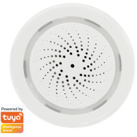 LogiLink Wi-Fi Smart Alarmsirene, 90 dB, weiß