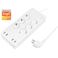 LogiLink Wi-Fi Smart Steckdosenleiste, 6-fach + 4x USB,...