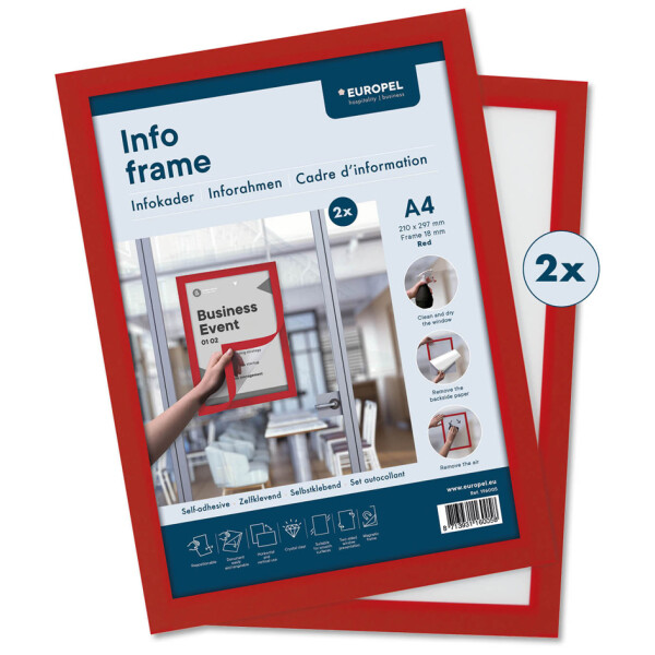 EUROPEL Magnetrahmen INFO FRAME, DIN A4, schwarz