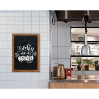 EUROPEL Kreidetafel mit Holzrahmen, 500 x 1.000 mm, natur