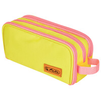 herlitz Doppel-Schlamper-Etui Uni, blau orange